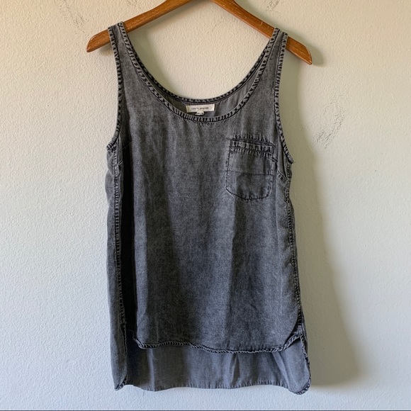 Life In Progress Black Jean High Low Tank Top - Picture 2 of 8